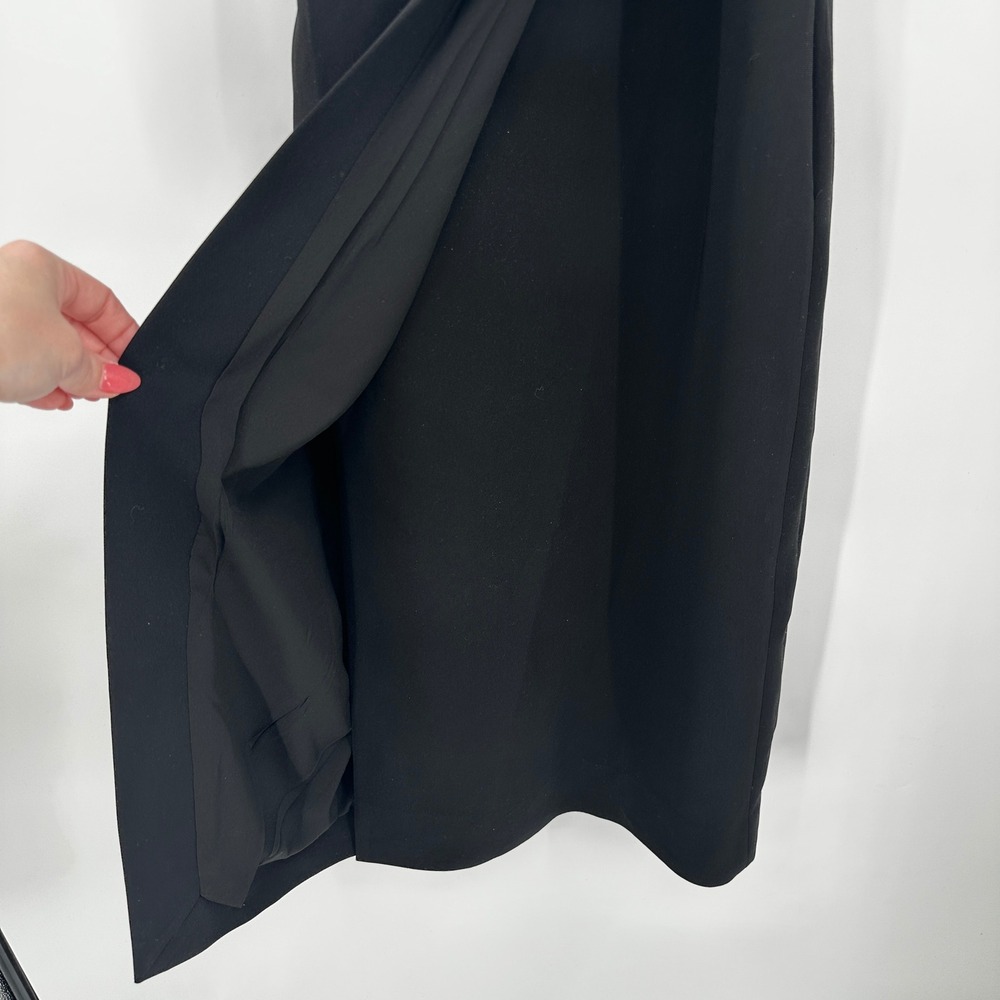 Modern Citizen Black Sleeveless Belted Wrap Midi Dress Grommet Belt XS Workwear - Picture 4 of 11